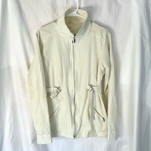 Anatomies Woman’s Cream Colored Lightweight Full Zip Jacket — Size Medium